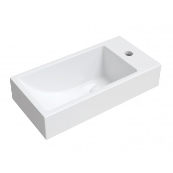 Умивальник на стільницю Omnires Marble+ 59x31cm білий глянець MaltaBP- sanitbuy.pl