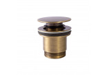 Злив раковинний Tres, click-clack, 63mm, 24-K золото матове