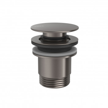 Злив раковинний Tres, click-clack, 63mm, 24-K золото матове