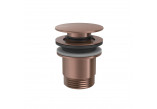 Злив раковинний Tres, click-clack, 63mm, 24-K золото матове