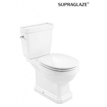 Раковина WC Roca Carmen Rimless do kompaktu 67x37cm злив подвійний, білий- sanitbuy.pl