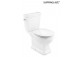 Раковина WC Roca Carmen Rimless do kompaktu 67x37cm злив подвійний, білий- sanitbuy.pl