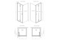 Бічна стінка S1 70 Radaway Nes KDJ II, przejrzysta, 700x2000mm, profil хром