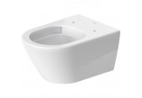 Раковина туалетна навісна Duravit D-Neo Rimless, 54x37cm, bez rantu spłukującego, кріплення Durafix, 4,5 l, UWL klasa 1 - біла напівматовийowa