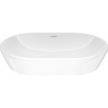 Умивальник монтований на стільниці Duravit D-Neo, 60x40cm, без переливу, без отвору для змішувача - біла напівматовийowa