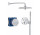 Душовий комплект прихований Grohe Precision SmartControl з верхнім душем Vitalio Joy 260 - хром