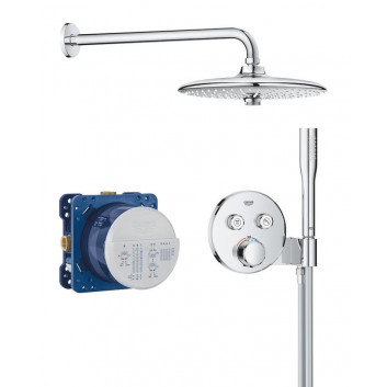 Душовий комплект прихований Grohe Grohterm SmartControl Rainshower 310 SmartActive , Сталь Szczotkowana