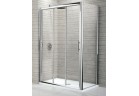 Двері розсувні Novellini Lunes P 126-132 cm тросекційні, profil хром, прозоре скло