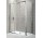Двері розсувні Novellini Lunes P 126-132 cm тросекційні, profil хром, прозоре скло