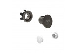 Голівка верхнього душу Gessi Origini regulowana, з покриттям antywapienną - Black Metal Brushed PVD