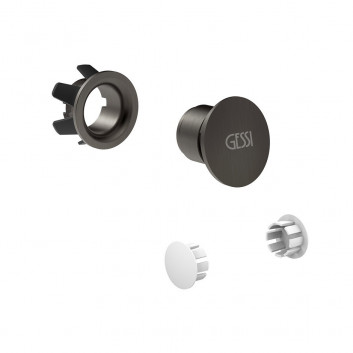 Голівка верхнього душу Gessi Origini regulowana, з покриттям antywapienną - Black Metal Brushed PVD