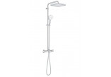Душова система Grohe Tempesta System 250 Cube з термостатом для настінного монтажу, з верхнім душем kwadratową 25 cm - хром