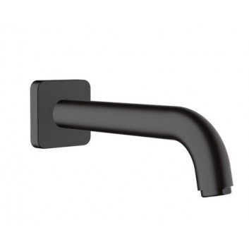Змішувач для умивальника Hansgrohe Vernis Shape одноважільний, з краном 20,7 cm, настінний, прихований - чорний мат.