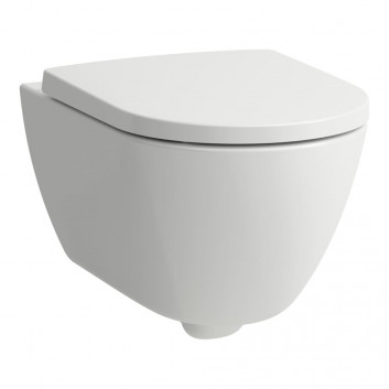 Раковина WC Laufen Pro навісна, 36,5 x 53 cm, Rimless, з покриттям Clean Coat - біла