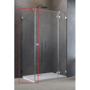 Двері кабіни prysznicowej Radaway Essenza Pro 8 KDJ 100, ліве, 1000x2000 mm - скло прозоре, profil хром
