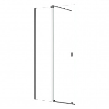 Душова стінка Deante Prozma walk-in 110x195 cm - скло транспарентні, profil чорний мат.