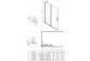 Душова стінка Deante Prozma walk-in 110x195 cm - скло транспарентні, profil чорний мат.