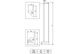 KERRIA PLUS - Profil do двері wnękowych systemu Kerria Plus - хром - KTS_000X