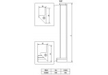 Душова кабіна Deante Square квадратна 90x90 cm - скло прозоре, profil бронзове напилення