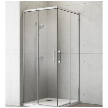 Душова кабіна скло прозоре хром 90x80cm Radaway Idea KDD- sanitbuy.pl