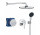 Душовий комплект прихований Grohe Start Edge з верхнім душем Vitalio Start 250 - хром