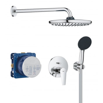 Душовий комплект прихований Grohe Precision SmartControl з верхнім душем Vitalio Joy 260 - хром