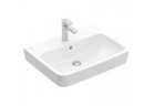 Умивальник частково вмонтовуючий Villeroy & Boch O.Novo, 65x46 cm, z переливом, з отвором для змішувача, з покриттям CeramicPlus - біла