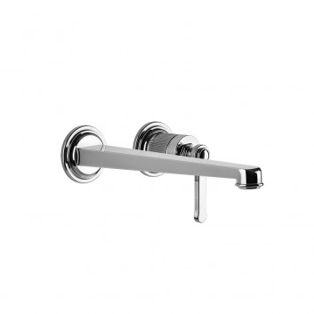 Змішувач для умивальника на 2 отвори Gessi Venti20, прихований, кран 210mm, хром
