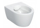 Раковина WC навісна Geberit iCon 53x36 cm, bez kołnierza, spłukiwanie wirowe з сидінням з мікроліфтом - біла