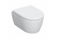 Раковина WC навісна Geberit iCon 53x36 cm, bez kołnierza, spłukiwanie wirowe з сидінням з мікроліфтом - біла