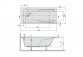 Ванна Sanplast WP/FREE 70x120+ST25 прямокутна