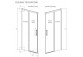 Двері wnękowe Radaway Idea DWJ 140cm x 200.5cm праве скло прозоре золото szczotkowane 