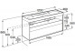 Шафка ваннова Roca Gap Pro 60 cm з 2 шухлядами (do kompletacji з раковиною Gap чи blatem) - білий глянець