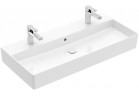 Навісний умивальник Villeroy&Boch Memento 2.0 прямокутна 100x47 cm, z 2 otworami na baterie, z переливом - біла