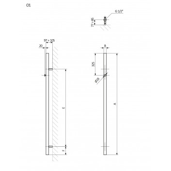 Обігрівач Terma Juno 88x50 cm - RAL i Колірy Спеціальні