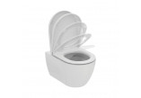 Раковина WC Ideal Standard i.life B Rimless, 54x35,5cm навісна bezrantowa біла + сидіння Ideal Standard i.life B, з мікроліфтом 