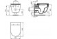 Раковина WC Ideal Standard i.life B Rimless, 54x35,5cm навісна bezrantowa біла + сидіння Ideal Standard i.life B, з мікроліфтом 