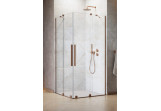 Двері душові праве Radaway Furo Brushed Copper KDD 80, розсувні, 800x2000mm, скло прозоре, мідь szczotkowana