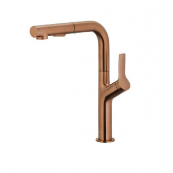 Душовий комплект KFA Malaga Brushed Rose Gold душовий зі змішувачем термостатичною - мідь szczotkowana PVD