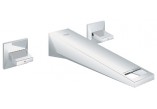 Bateria Grohe Allure Brilliant umywalkowa 3-otworowa ścienna, wylewka 210 mm- sanitbuy.pl