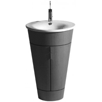 Umywalka meblowa, Duravit Starck 1, śr. 580 mm, 1-otworowa, Biały Alpin- sanitbuy.pl