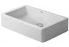 Умивальник Duravit Vero, без отвору для змішувача, без переливу, bez półki na baterię, 50x38 cm, шліфована, біла