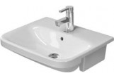  Умивальник на пів стільниці, Duravit DuraStyle, 55x45,5 cm, з одним отвором, Білий Alpin