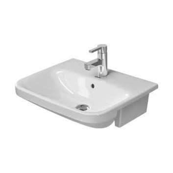  Umywalka półblatowa, Duravit DuraStyle, 550x455 mm, 1-otworowa, Biały Alpin- sanitbuy.pl