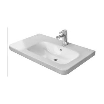  Umywalka meblowa, Duravit DuraStyle, 800x480 mm, 3- otworowa ,komora z prawej strony, Biały Alpin- sanitbuy.pl