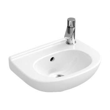 Umywalka Villeroy & Boch O.Novo wisząca mała 360x275 mm, bez przelewu- sanitbuy.pl