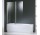 Ширма для ванни Novellini Aurora 2 - 120x150 cm, срібний профіль, скло прозорі