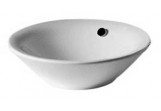 Умивальник Duravit Starck 1, монтована на стільниці, діаметром 53 cm, bezotworowa, Білий Alpin