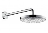 Верхній душ/ Голівка верхнього душу Hansgrohe Raindance Select S 300 2 jet з кронштейном 390 mm, DN 15, діаметр 301 mm, білий/хром