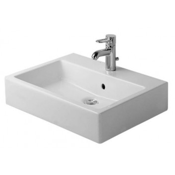 Umywalka Duravit Vero z półką na baterię 500x470 mm, szlifowana, jeden otwór na baterię- sanitbuy.pl